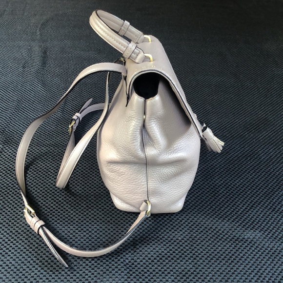 Kate Spade pebbled leather backpack purse, taupe - Picture 8 of 9